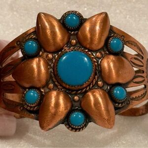 Turquoise and Copper Women's Bracelet